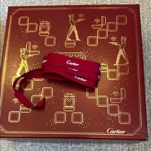 Cartier Red Gift Box with Ribbon